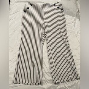Cato 18/20WP black and white vertical striped trousers
